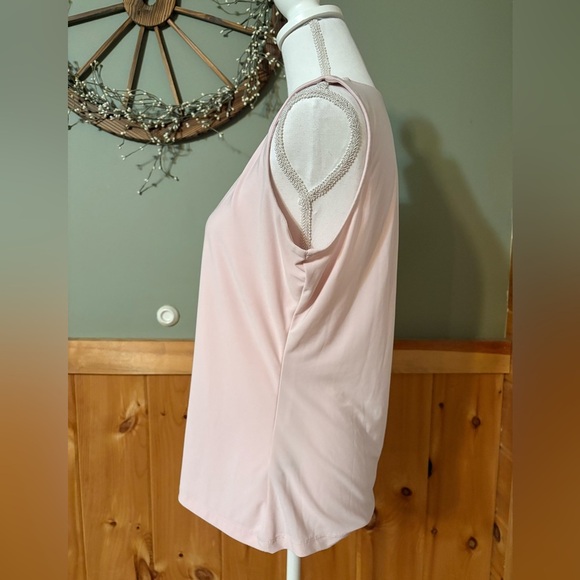 Tommy Hilfiger Light Pink Keyhole Blouse size L - Picture 5 of 12